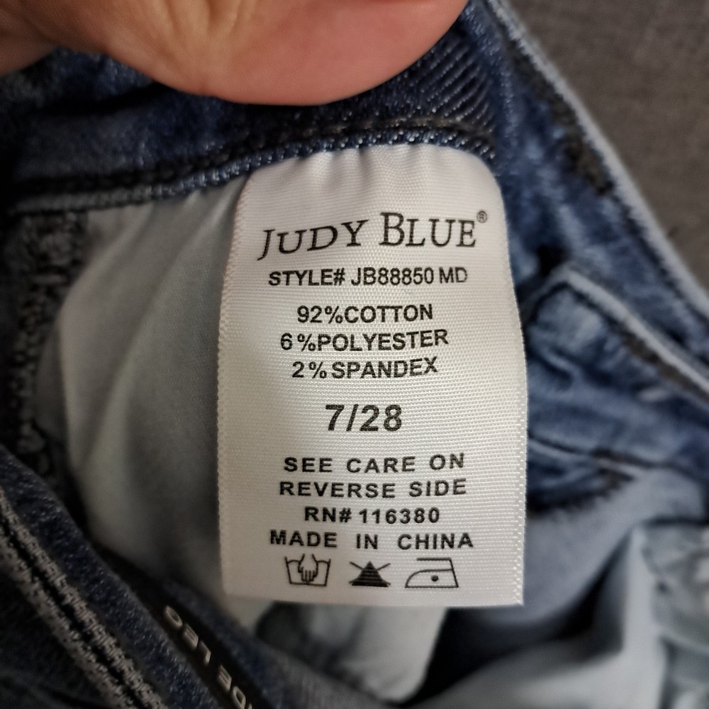 Judy Blue Light Blue Wide Leg Jeans with Side Trim - Picture 9 of 15